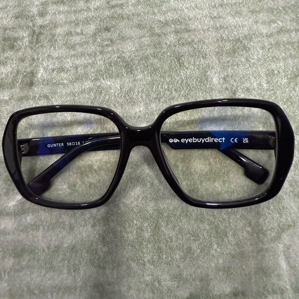 EyeBuyDirect Blue light Glasses + yellow Pouch